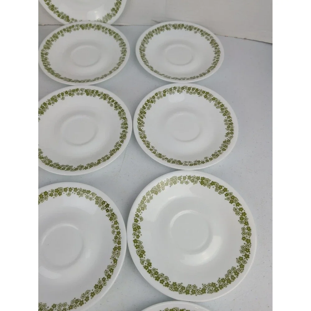 Corelle Crazy Daisy Spring Blossom 6.25” Saucers - Set Of 13 Vintage